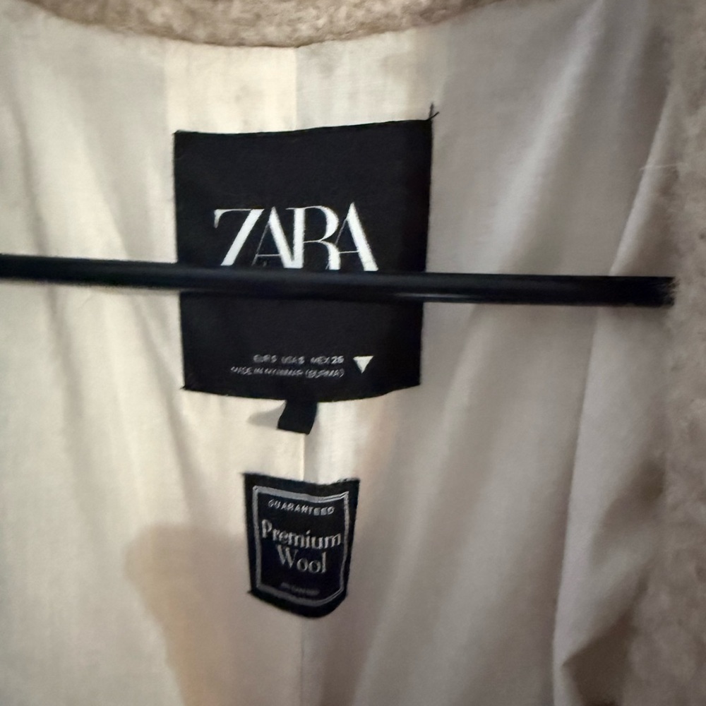 Zara Cream Teddy Jacket - Picture 2 of 5